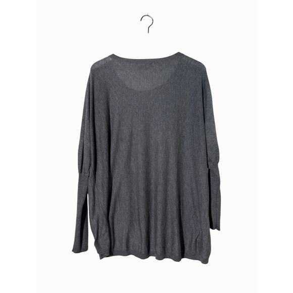Trouve Sweater Womens Small Oversized Gray Loose-Fit Pullover Gray - Picture 3 of 5